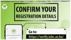 The Independent Electoral and Boundaries Commission (IEBC) has opened the voter verification portal to the public. 
