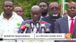Rigathi Gachagua has responded to claims by President William Ruto that there are plans to overthrow the government
