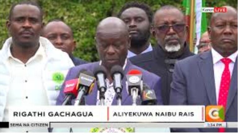 Rigathi Gachagua has responded to claims by President William Ruto that there are plans to overthrow the government