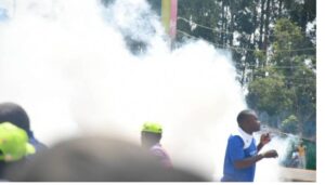 Drama as police block, teargas Gachagua allies' convoy in Subukia