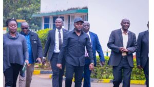 Governor George Natembeya of Trans Nzoia has reported back to his head office in Kitale after the expiry of a two-month ban by a court in Nairobi.