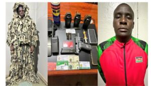 Government official arrested with KDF badges, fake title deeds, and ammunition