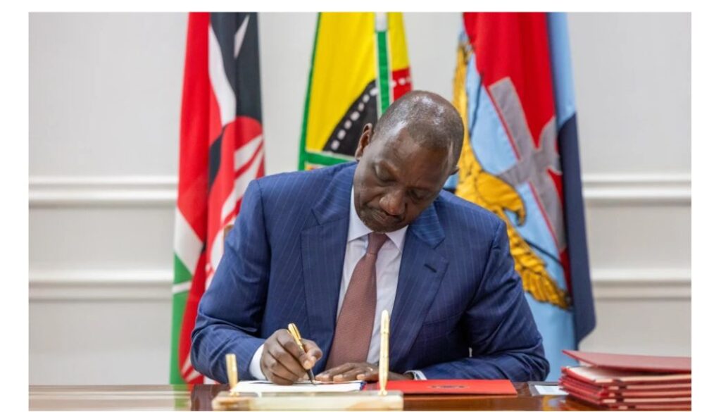 President William Ruto on Wednesday, July 30, signed into law two bills, including the Conflict of Interest Act, 2023.
