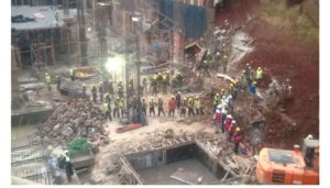 Rescue operations are underway after a wall collapsed on workers at 147 Rhapta Road, Westlands on Thursday, July 31.