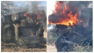 Eight Border Patrol Unit officers were injured on Tuesday after their armoured vehicle hit an Improvised Explosive Device (IED) by suspected Al-Shabaab