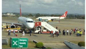 The Kenya Airports Authority (KAA) has deployed emergency response teams to Moi International Airport in Mombasa following an incident involving an aircraft.
