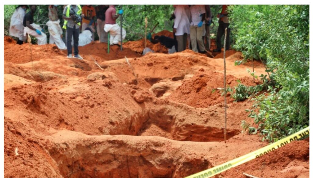 Kipchumba Murkomen says families have not presented themselves, hindering the conclusion of this process. So far, over 300 bodies are yet to be identified.