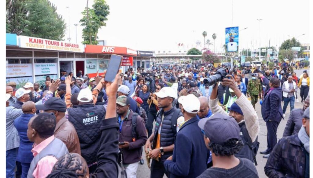 Former Deputy President Rigathi Gachagua has finally arrived in Nairobi following a month-long tour of the US.