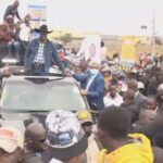 Several people were injured after rowdy youth pelted stones at DCP party leader Rigathi Gachagua's procession.