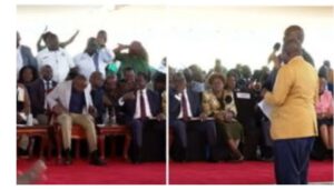 Teachers heckle KUPPET Secretary General Akello Misori at Ruto's State House meeting