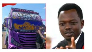 George Ruto's popular matatu Mood has been involved in an accident in Eldoret, after a 14-seater matatu hit it from behind.
