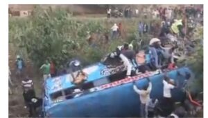 Scores of passengers have been injured after a bus veered off the road and plunged into a river on the evening of Tuesday, October 7.