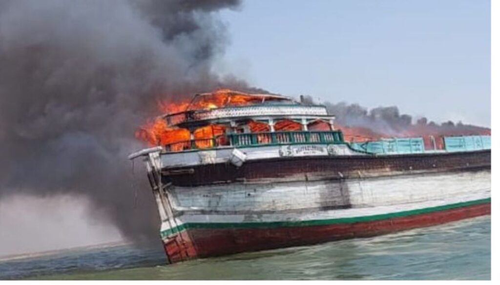 KDF deployed after dubai-bound ship catches fire in Indian Ocean