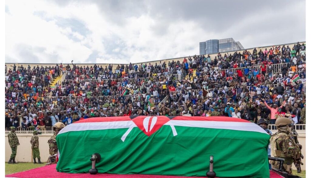 Two people died in Nyayo stampede during Raila's body viewing