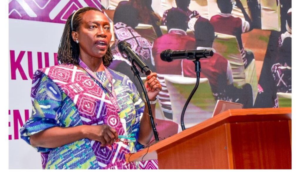 People's Liberation Party leader Martha Karua rallies support for Kenya's first female president.