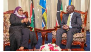 President William Ruto has congratulated Samia Suluhu Hassan after being elected as President of Tanzania in the recently concluded general election. 