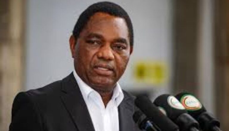 Chaos as angry miners chase away Zambian President by throwing stones at him