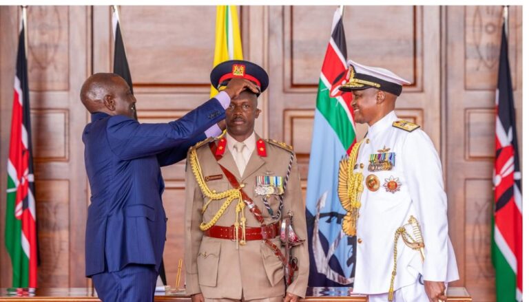 President William Ruto has hailed his Aide-de-Camp (ADC), Brigadier Fabian Lengusuranga, over his official duties.