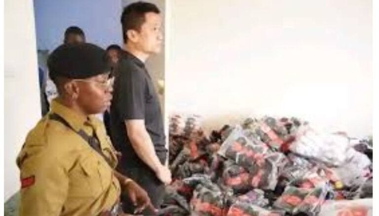 A Chinese national has been nabbed in Gikomba Market after the Anti-Counterfeit Authority (ACA) seized 65,000 counterfeit socks