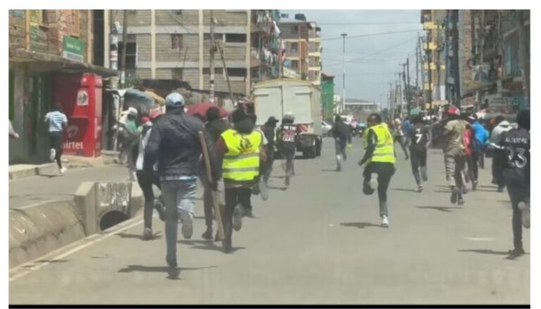 Chaos as police fire gunshot in Kariobangi during Gachagua's church service