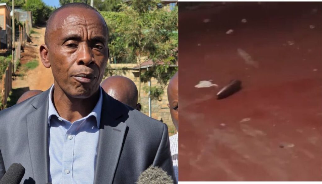 Kiambu Governor Kimani Wamatangi has raised concerns over his safety after a live bullet struck a house just a short distance from his Kibiku residence