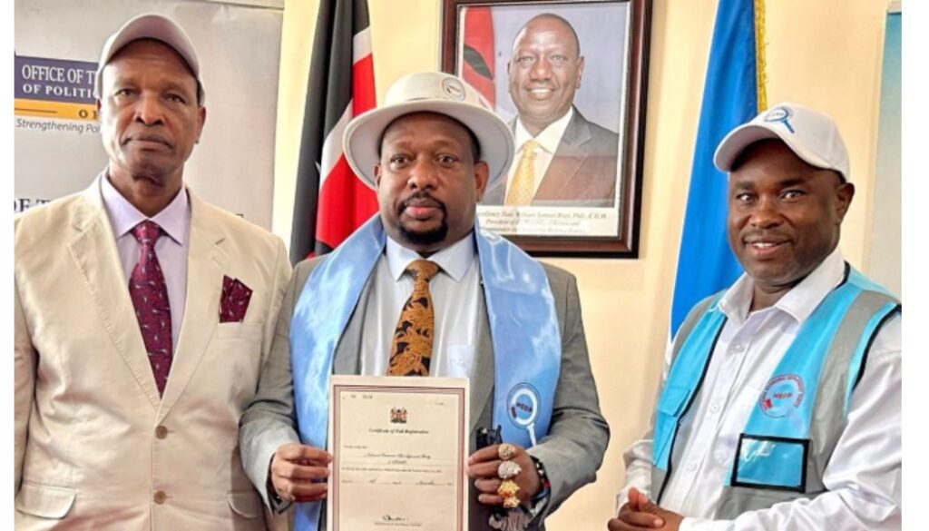 Former Nairobi Governor Mike Sonko has officially launched the National Economic Development Party of Kenya, marking his latest attempt to return to active politics.