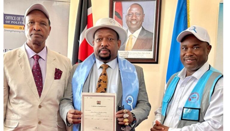 Former Nairobi Governor Mike Sonko has officially launched the National Economic Development Party of Kenya, marking his latest attempt to return to active politics.