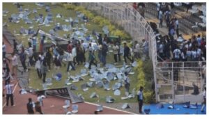 Angry fans vandalise stadium after Lionel Messi appearance