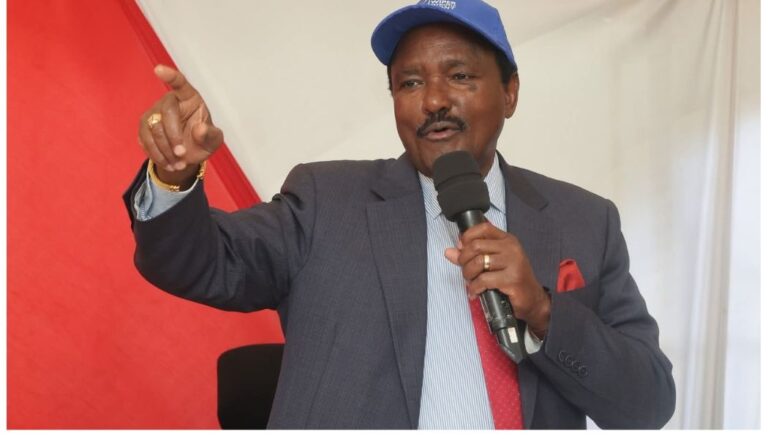 Kalonzo Musyoka has hit back at President William Ruto after he attacked him over an unconstructed road leading to his home in Tseikuru, Kitui County