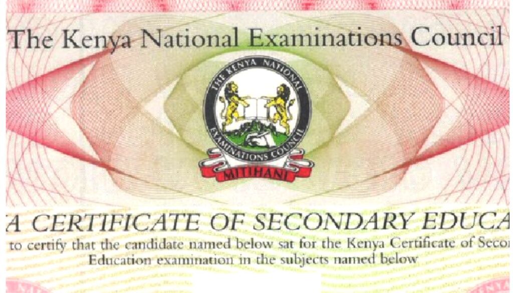 Kenya National Examination Council (KNEC) has announced that the 2024 KCSE examination certificates have been dispatched to all schools