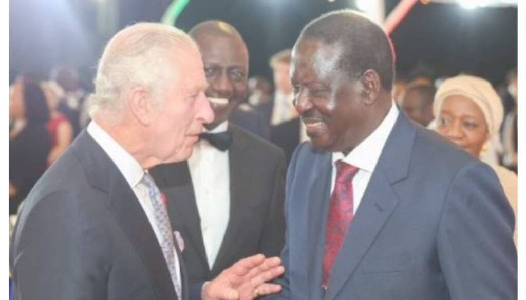 President William Ruto has received a message of condolence from King Charles III following the death of former Prime Minister Raila Odinga two months ago.