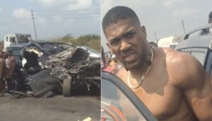 British heavyweight boxer Anthony Joshua has been injured in a car crash in Nigeria, which killed two members of his team.