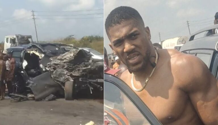 British heavyweight boxer Anthony Joshua has been injured in a car crash in Nigeria, which killed two members of his team.