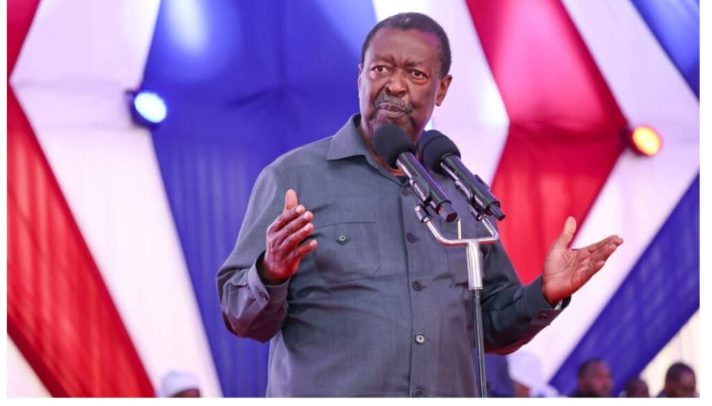 Mudavadi tells off Uhuru over party democracy as leaders clash at Jirongo burial