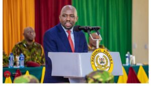 Interior Cabinet Secretary Kipchumba Murkomen has dismissed former Deputy President Rigathi Gachagua’s allegations that two drug barons are in the Cabinet. 