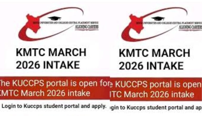 KUCCPS) has issued a final call to prospective students seeking admission to the Kenya Medical Training College (KMTC) March 2026 intake.