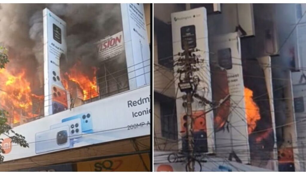 Normal operations were brought to a standstill along Luthuli Avenue in the Nairobi CBD after a fire broke out at one of the busy buildings