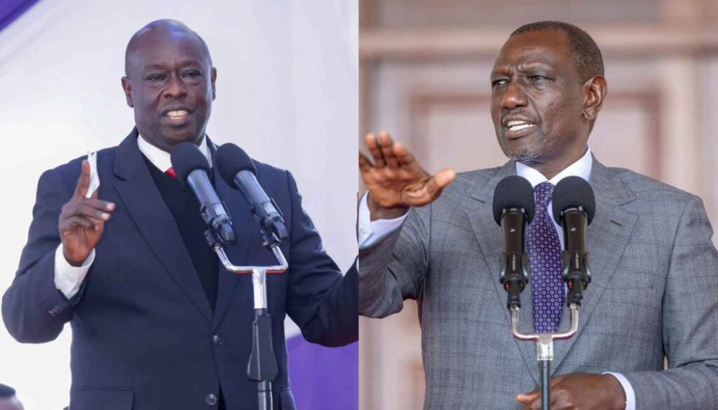 Ruto hits out at Gachagua over placement of students in Mt. Kenya schools