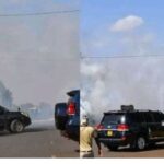 Rigathi Gachagua was teargassed on his way to Kagio in Kirinyaga County in an incident that caused panic among supporters and other road users.
