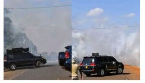 Rigathi Gachagua was teargassed on his way to Kagio in Kirinyaga County in an incident that caused panic among supporters and other road users.