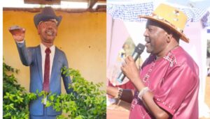 Protests in Samburu after MP's statue allegedly costing Ksh.15M erected in school