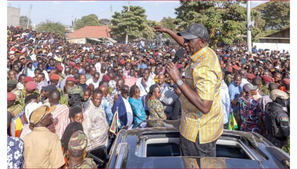 President William Ruto will be in Nyeri County for a working tour for the next three days.