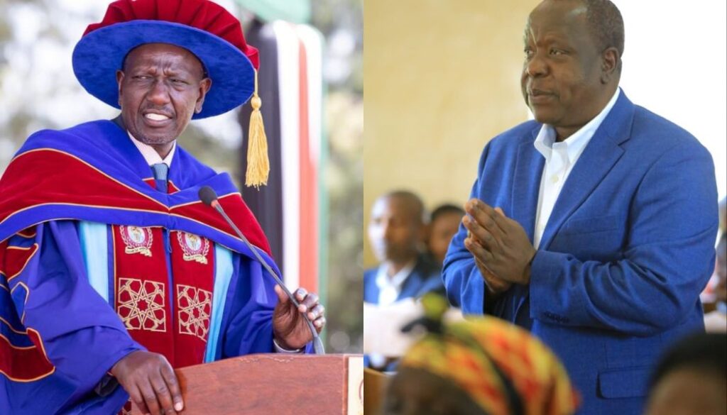 President William Ruto has hit out at former CS Fred Matiang’i for lecturing the government on the education system.