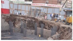 A building under construction has collapsed near OTC, along Kirinyaga Road in the Nairobi Central Business District (CBD).