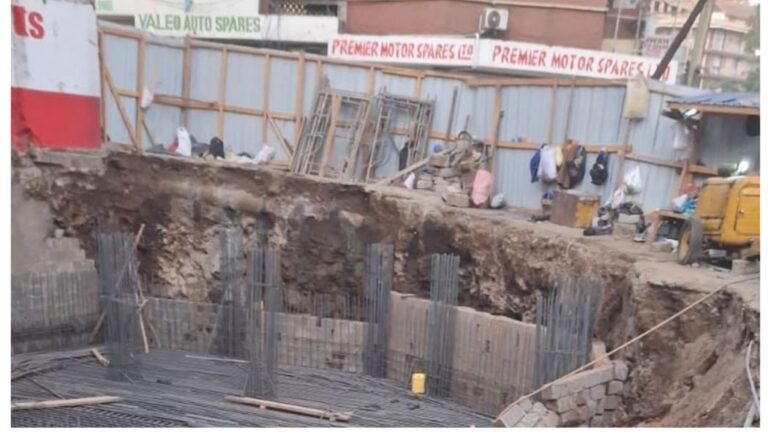 A building under construction has collapsed near OTC, along Kirinyaga Road in the Nairobi Central Business District (CBD).