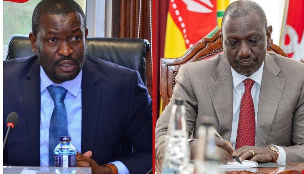 Murang’a Senator Joe Nyutu has claimed that the removal of Nairobi Senator Edwin Sifuna as the Orange Democratic Movement (ODM) Secretary-General was orchestrated by President William Ruto.