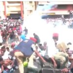 Police teargas Edwin Sifuna’s rally during Kitengela Linda Wananchi tour