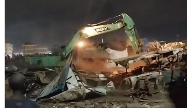 The Kenya National Highways Authority (KeNHA) has demolished structures erected on the road reserve in Githurai 45.