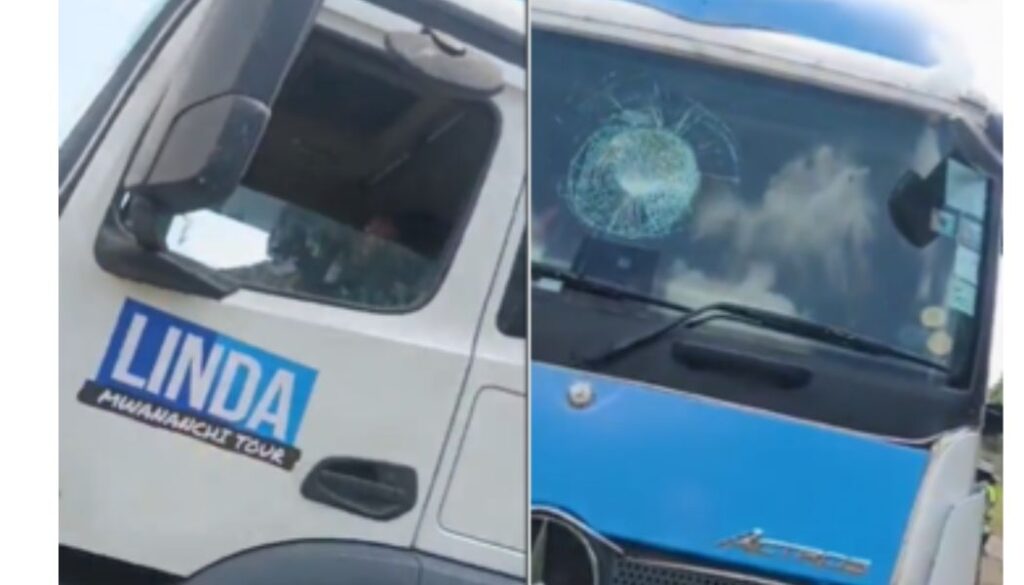 Linda Mwananchi campaign truck donated to Sifuna stoned in Kisumu