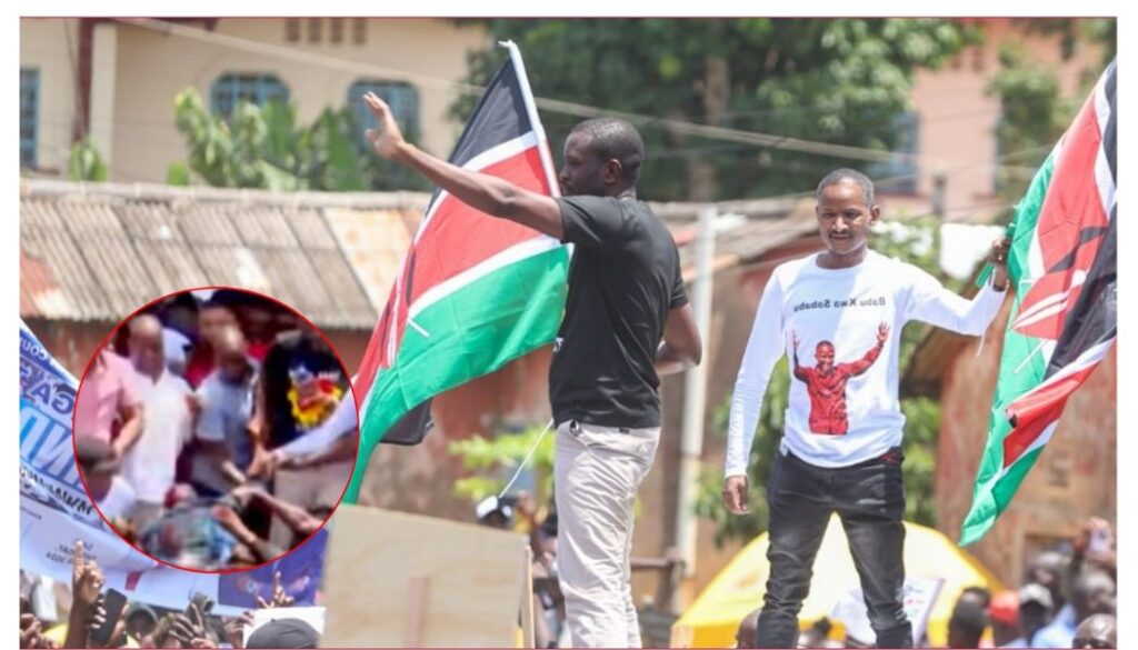 Edwin Sifuna, Babu Owino intervene to rescue goon beaten during rally